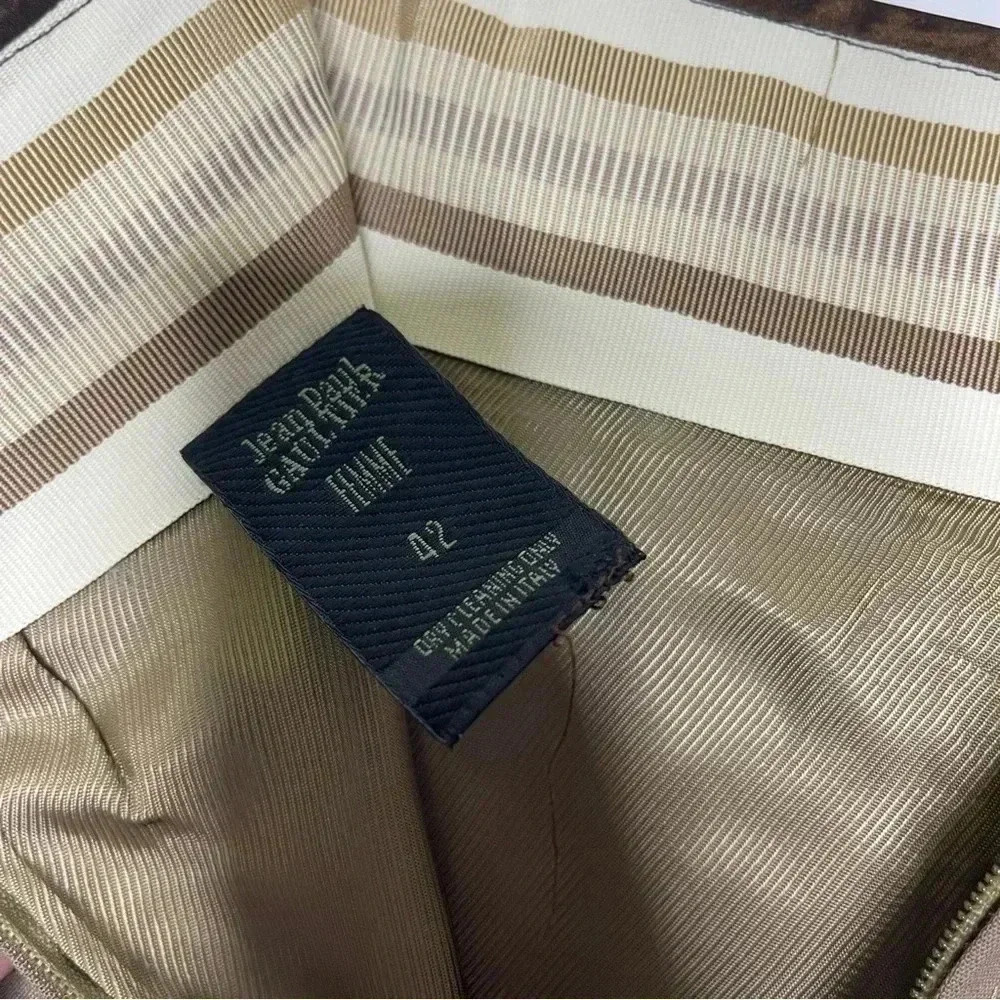 Jean Paul Gaultier Femme Brown Women’s Wool Pencil Skirt Size 6 designer - Picture 8 of 8